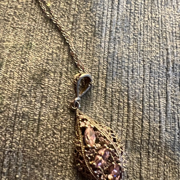 RL 925  Silver Indonesia signed - necklace , pink sapphire! - Picture 3 of 16